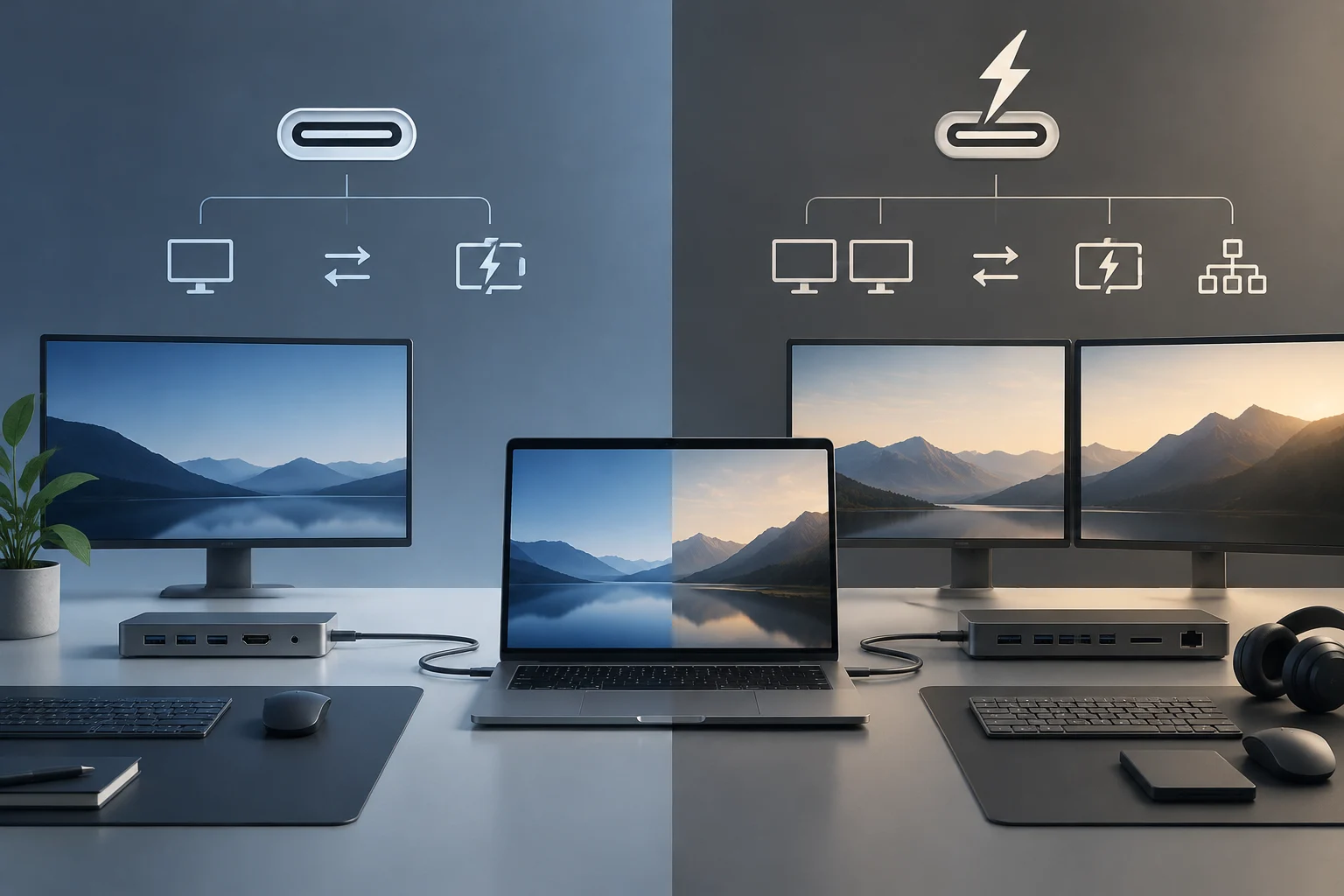 USB-C ou Thunderbolt sur les stations d’accueil : quelles différences officielles influent sur les écrans et les périphériques ?