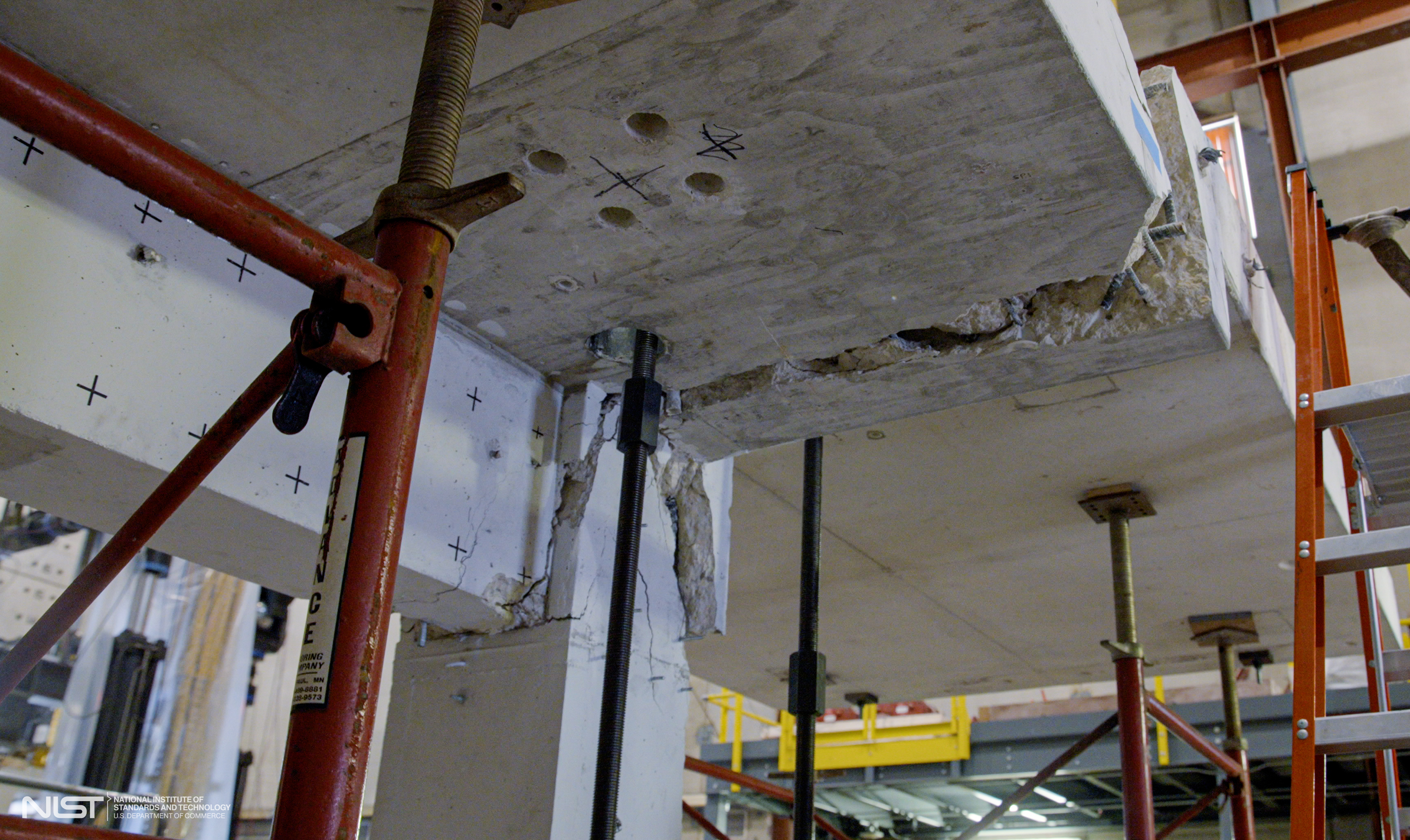 Replicas of Champlain Towers South building components