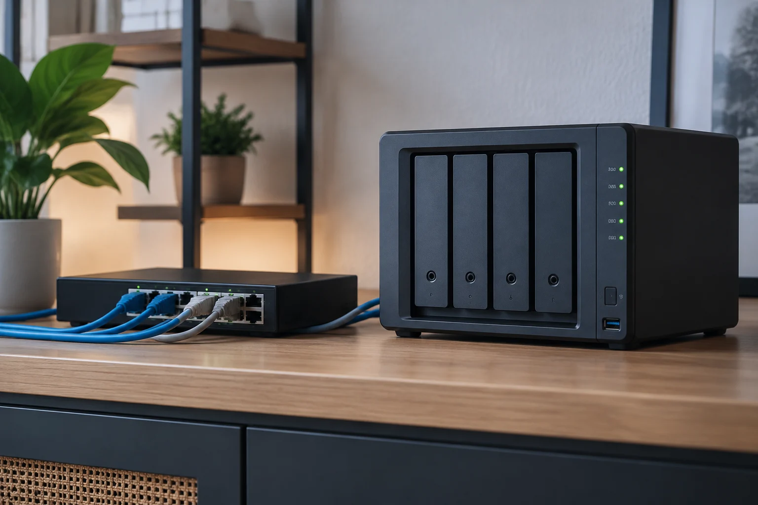 Aplicaciones: comprueba el catálogo, la arquitectura y el soporte Si necesitas Docker, Plex u otro servicio, busca la aplicación en el catálogo oficial del sistema operativo y conf...