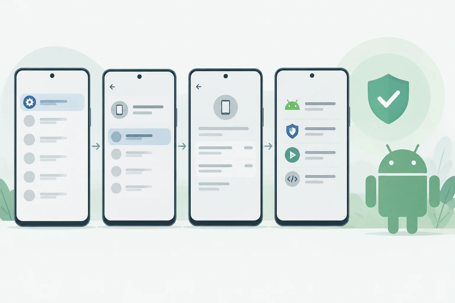 Qué puedes comprobar en los ajustes La ruta exacta cambia según la marca y la versión de la interfaz, pero la guía de Android de Google propone consultar **Ajustes > Información de...