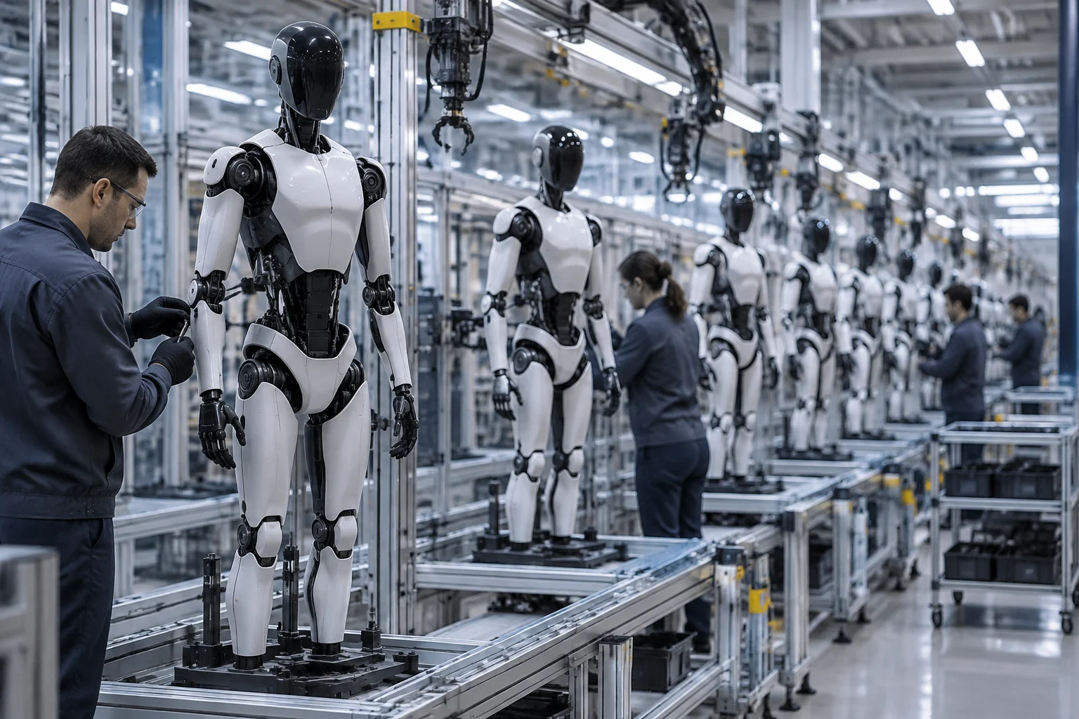Objetivos, ritmos y producción reportada Las cifras de producción requieren contexto temporal. «Un robot por hora» puede describir un objetivo de ritmo, una capacidad teórica de un...
